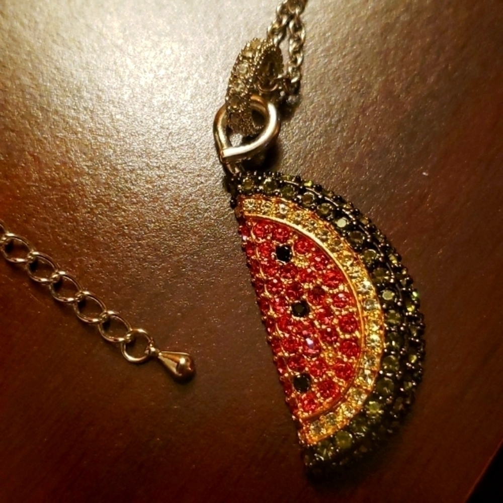 𝅺park lane crystal watermelon 🍉 nacklace